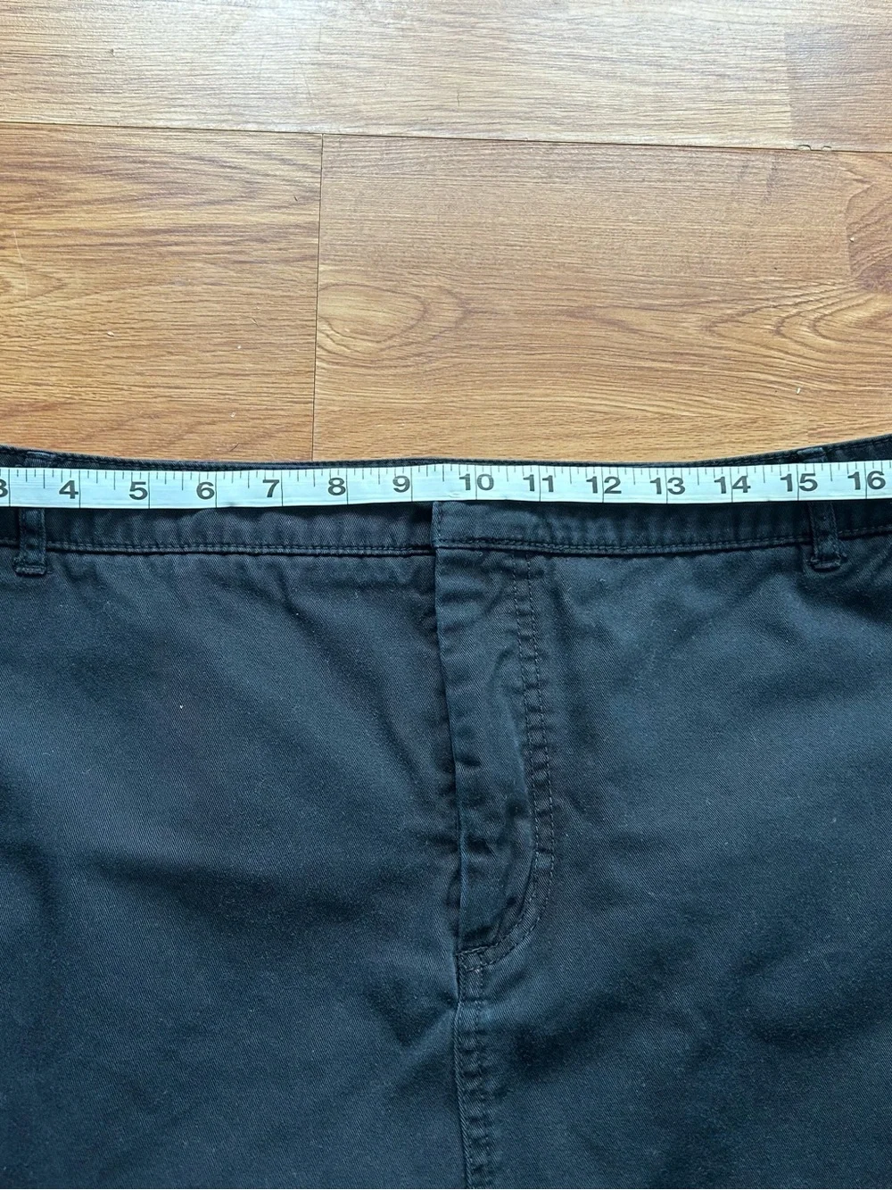 Kim Rogers Black Midi Skirt w/Slit & Pockets ~ Size 16/18 (Size tag is missing)